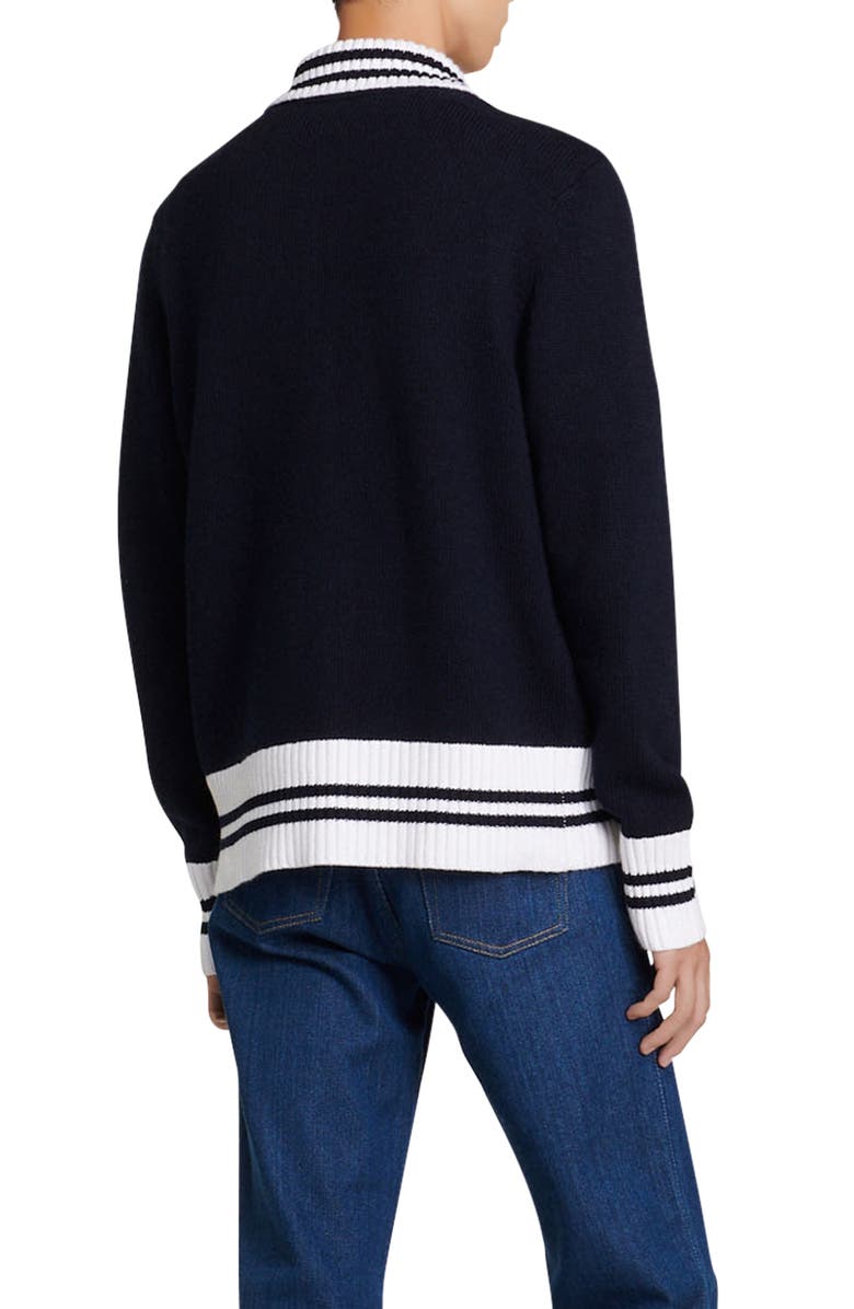 SANDRO Varsity Zip Cardigan, Alternate, color, 