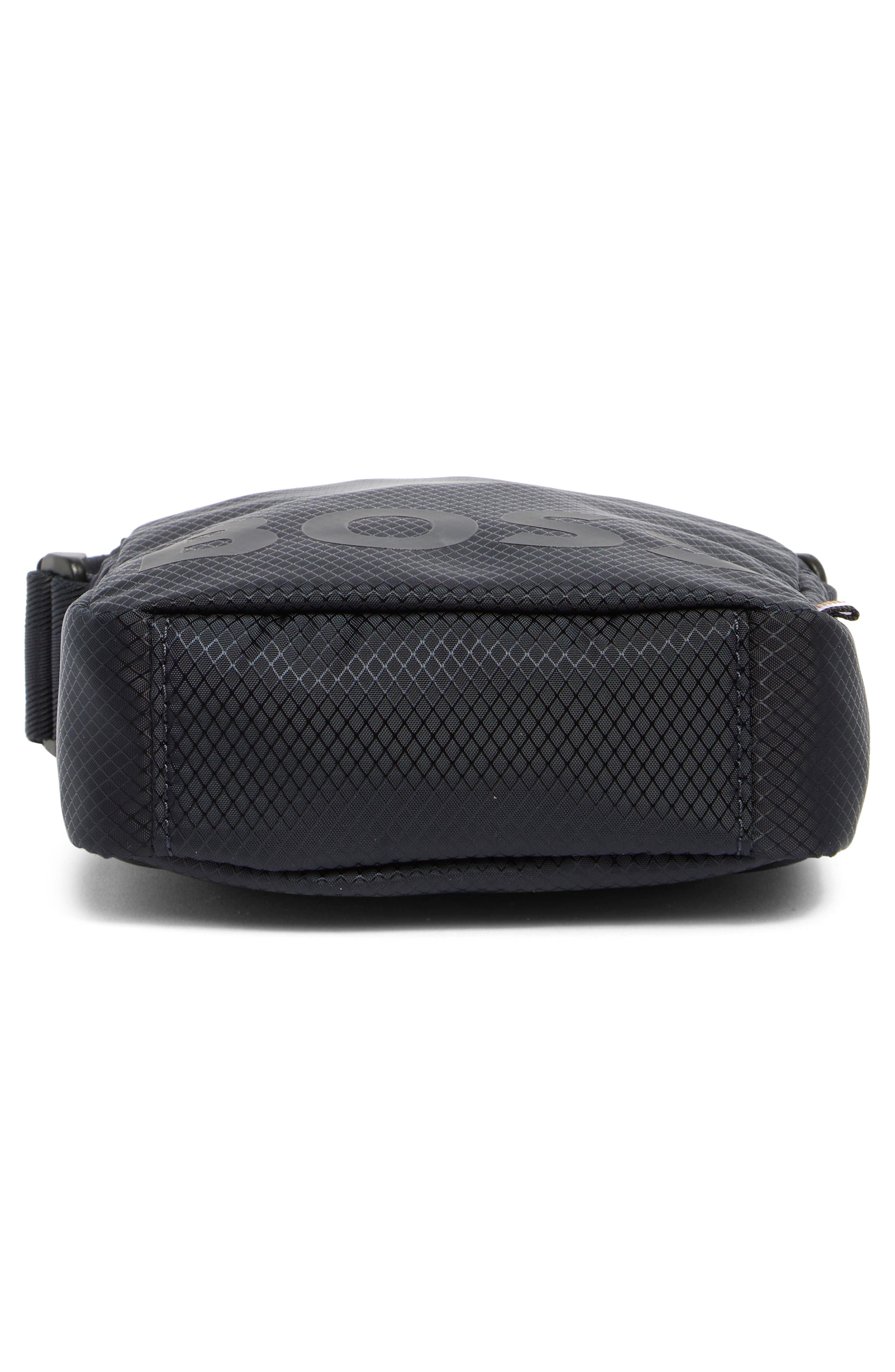 BOSS Logo Ripstop Recycled Polyester Crossbody Bag, Alternate, color, Navy White Logo