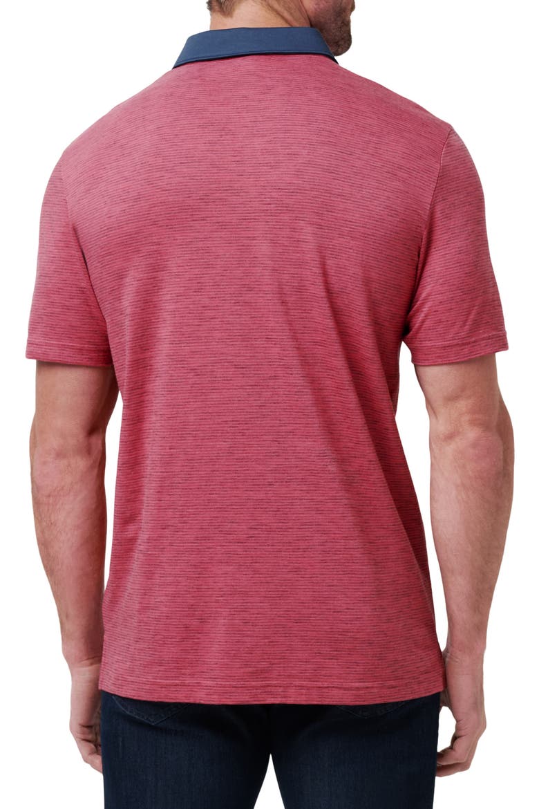 Common Interest Space Dye Stripe Polo, Alternate, color, ROSE WINE