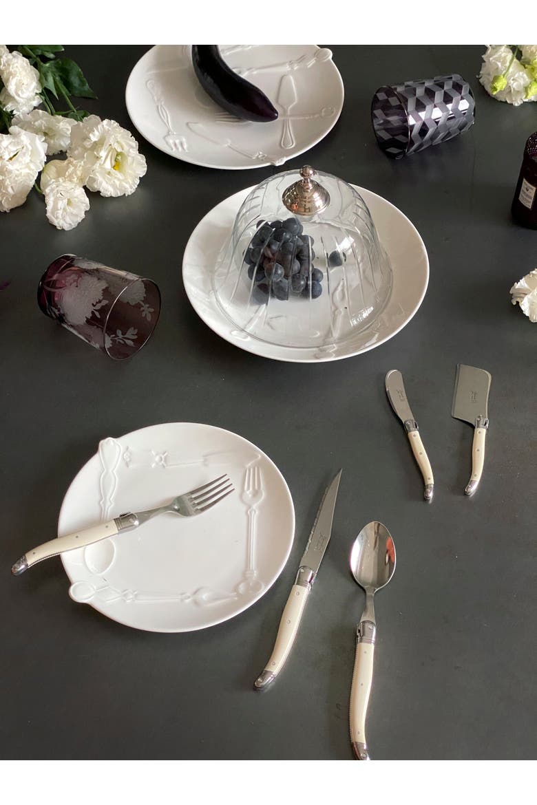 Cutlery Salad Plate, Alternate, color, Multi