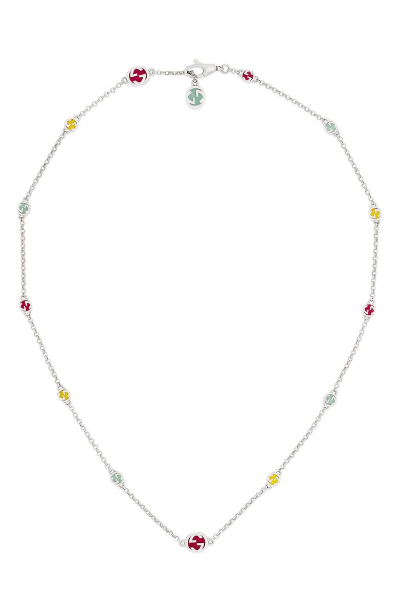 Gucci Interlocking-G Station Necklace, Main, color, 