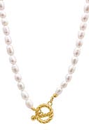 st. Moran Freshwater Pearl 18 Inch Toggle Necklace