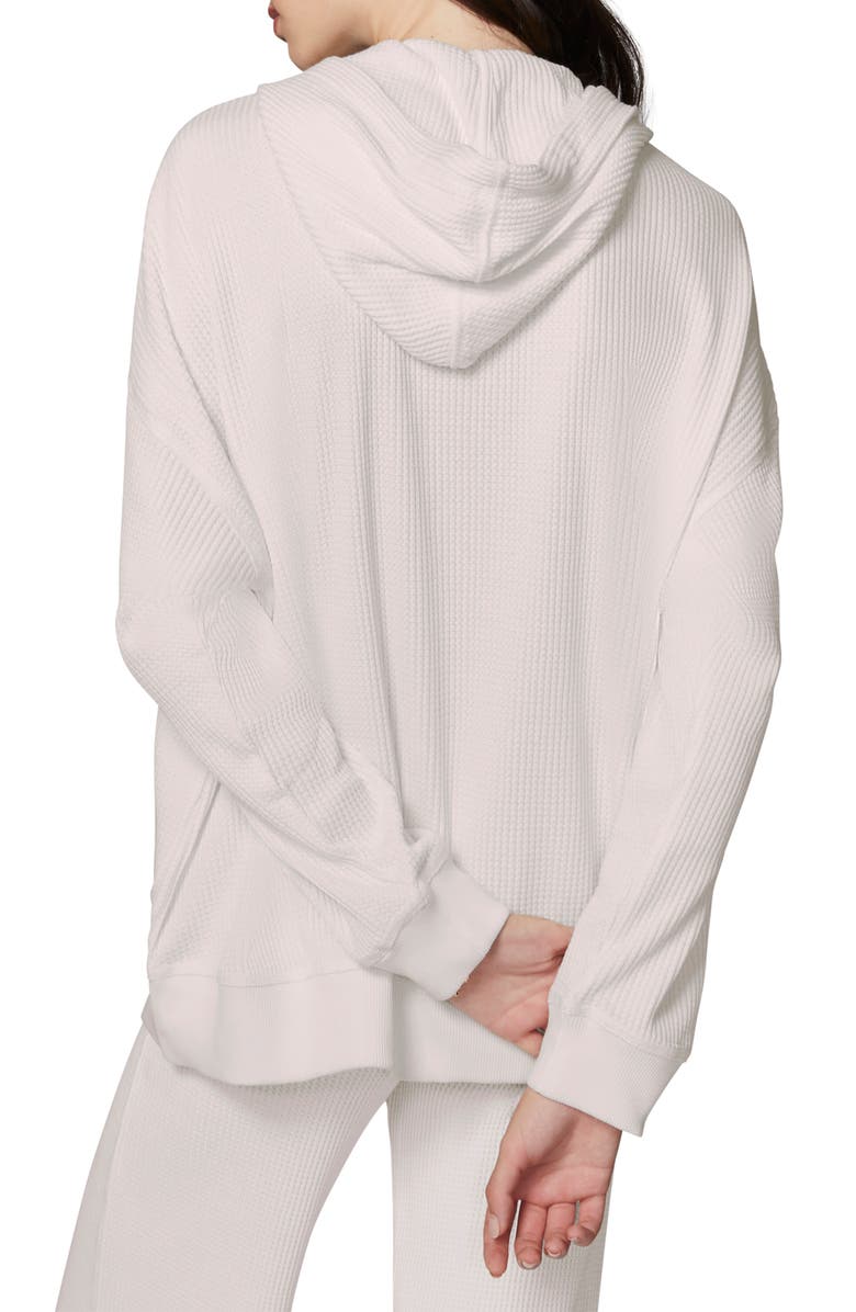 Florence by Mills Oversize Thermal Zip Hoodie, Alternate, color, Jet Stream