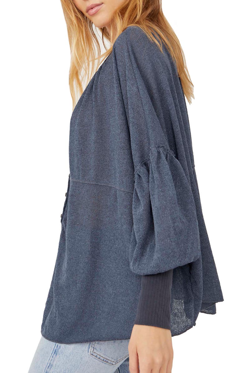 Free People Blue Bell Blouse, Alternate, color,