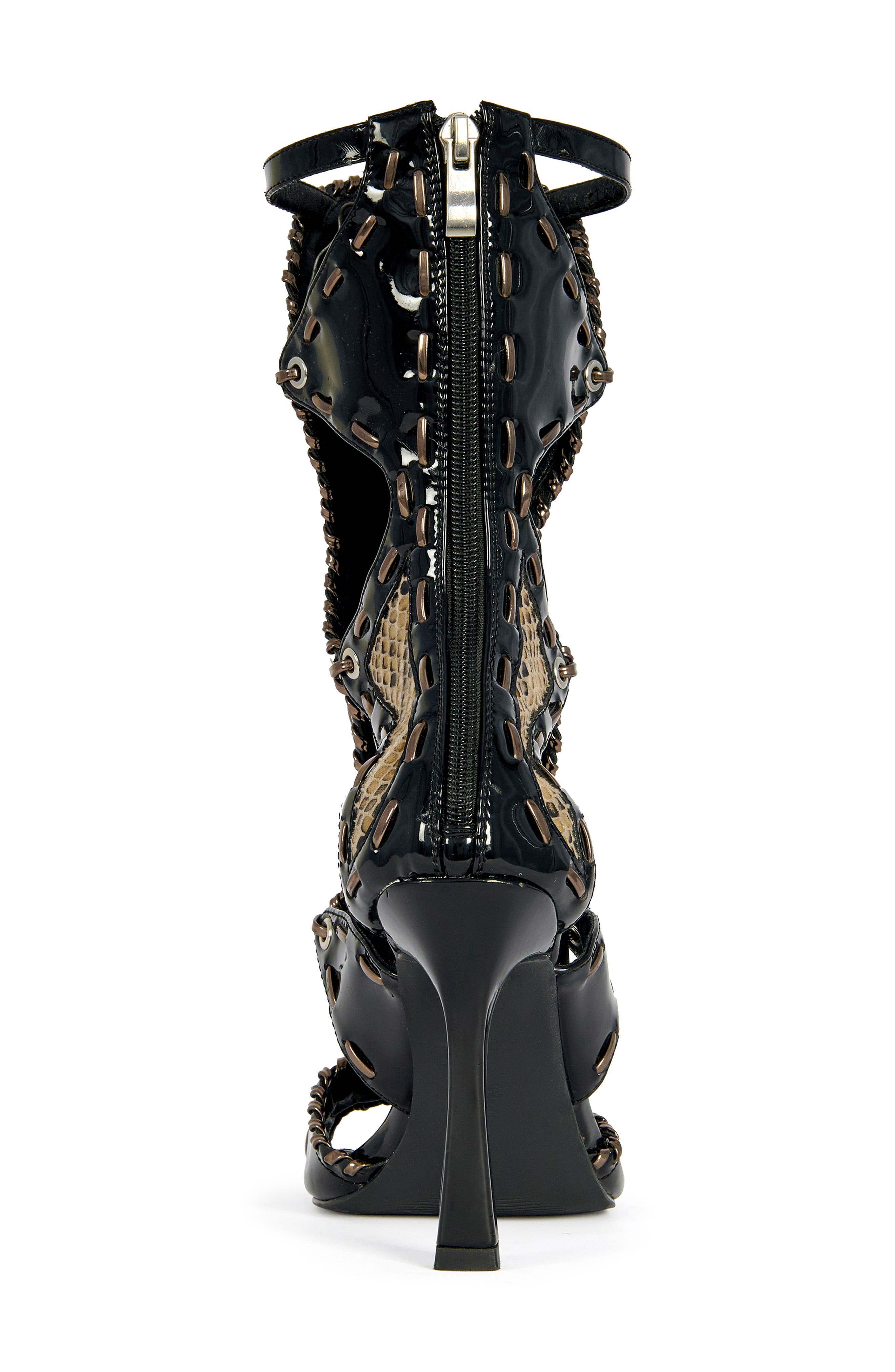 AZALEA WANG Indrani Gladiator Boot, Alternate, color, 