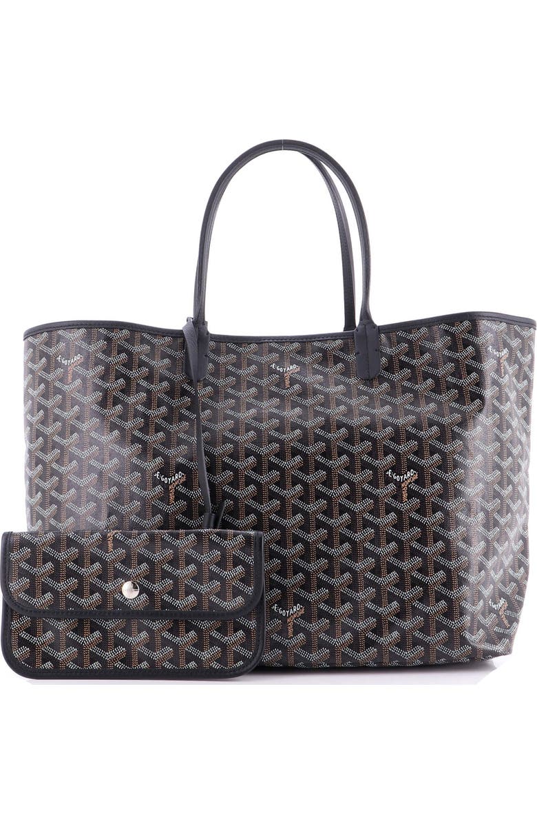Pre-Owned Goyard Saint Louis Tote Coated Canvas PM, Alternate, color, Black