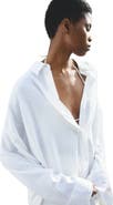 H&M Dolman-sleeved Linen-blend Shirt