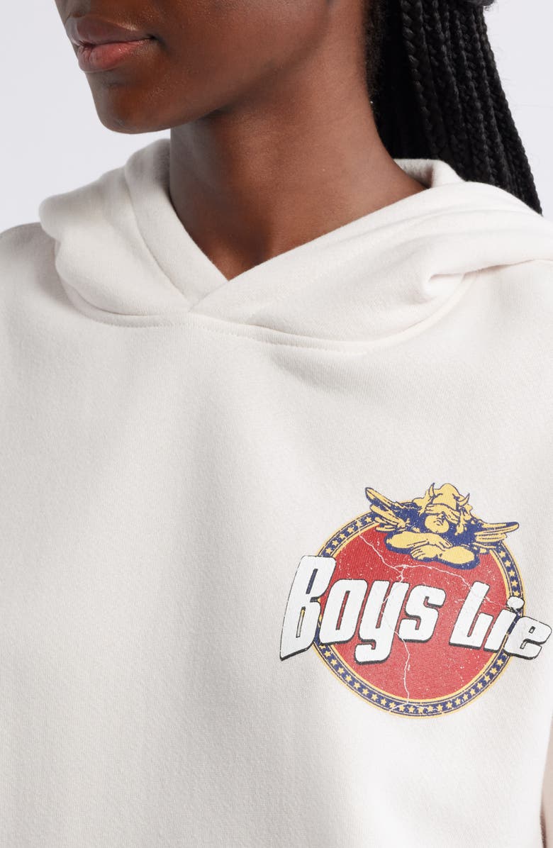BOYS LIE Breakfast Beers Racer Oversize Graphic Hoodie, Alternate, color,