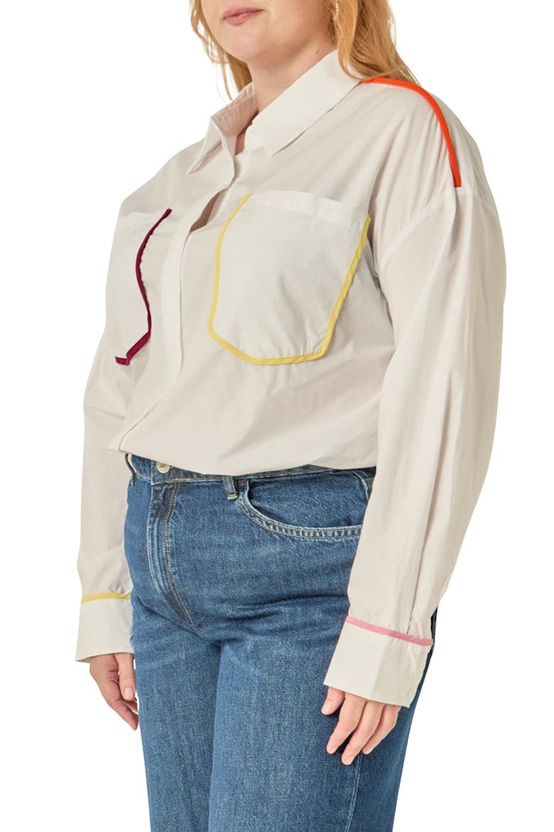 Flat Binding Detail Shirt, Alternate, color, MULTI