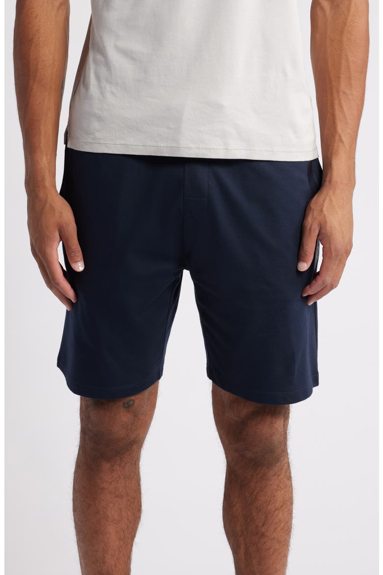 Authentic Cotton Lounge Shorts, Main, color, DARK BLUE