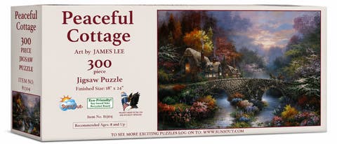 Peaceful Cottage 300 piece Jigsaw Puzzle for Adults