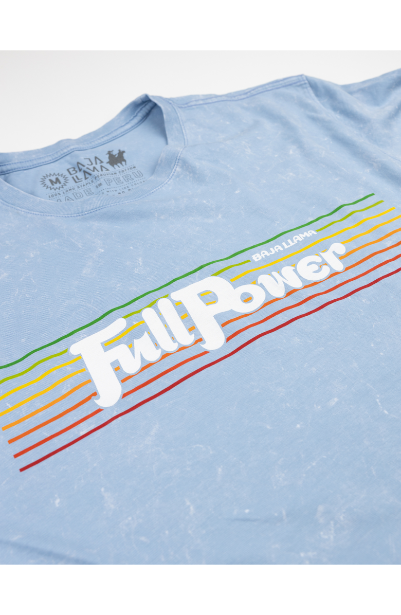 Baja Llama Full Power - Primo Graphic Tee, Alternate, color, Blue