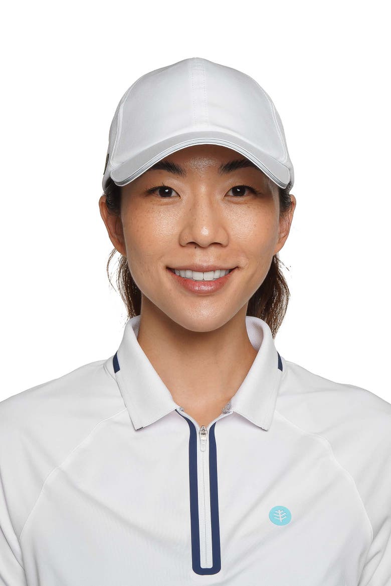 Women's Racket Padel Ponytail Cap, UPF 50+ Sun Protection, Alternate, color, White