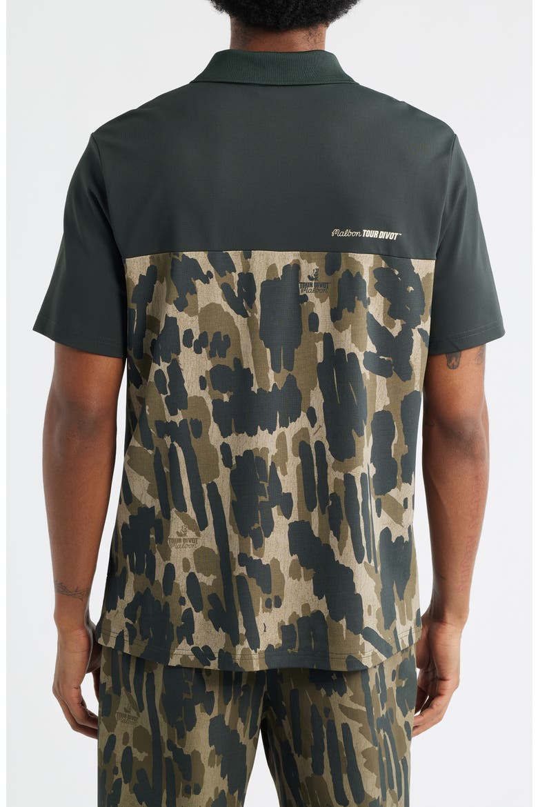 Tour Divot Camo Polo, Alternate, color, BARK CAMO