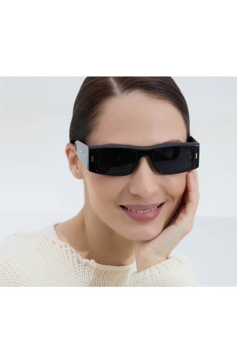 Youzey The Jet Sunglasses, Alternate, color, Black