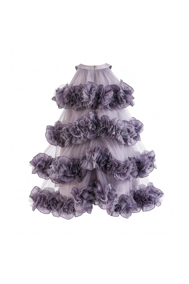 Elysia Tiered Ruffle Dress, Alternate, color, Purple