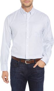 Cutter & Buck Cotton Blend Oxford Stripe Shirt