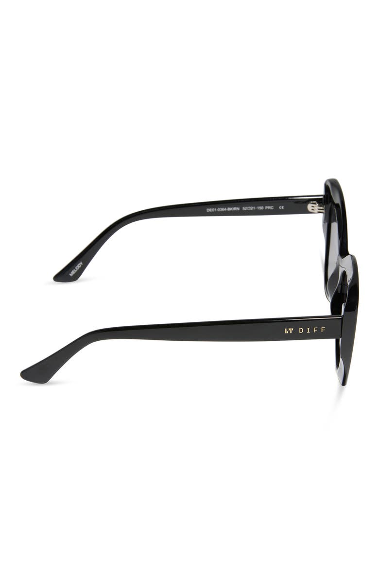 Melody 52mm Polarized Gradient Cat Eye Sunglasses, Alternate, color, BLACK IRIS