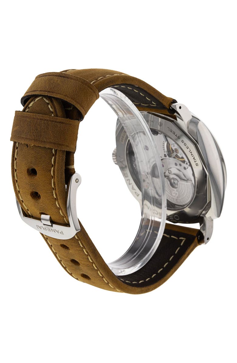 Watchfinder & Co. Panerai Preowned 2020 Radiomir 1940 3 Days GMT PAM00657 Automatic Leather Strap Watch, 45mm, Alternate, color, Black