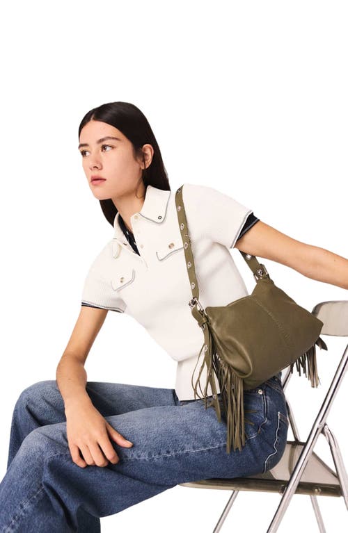 Maje Short-sleeve Polo Shirt In Neutral