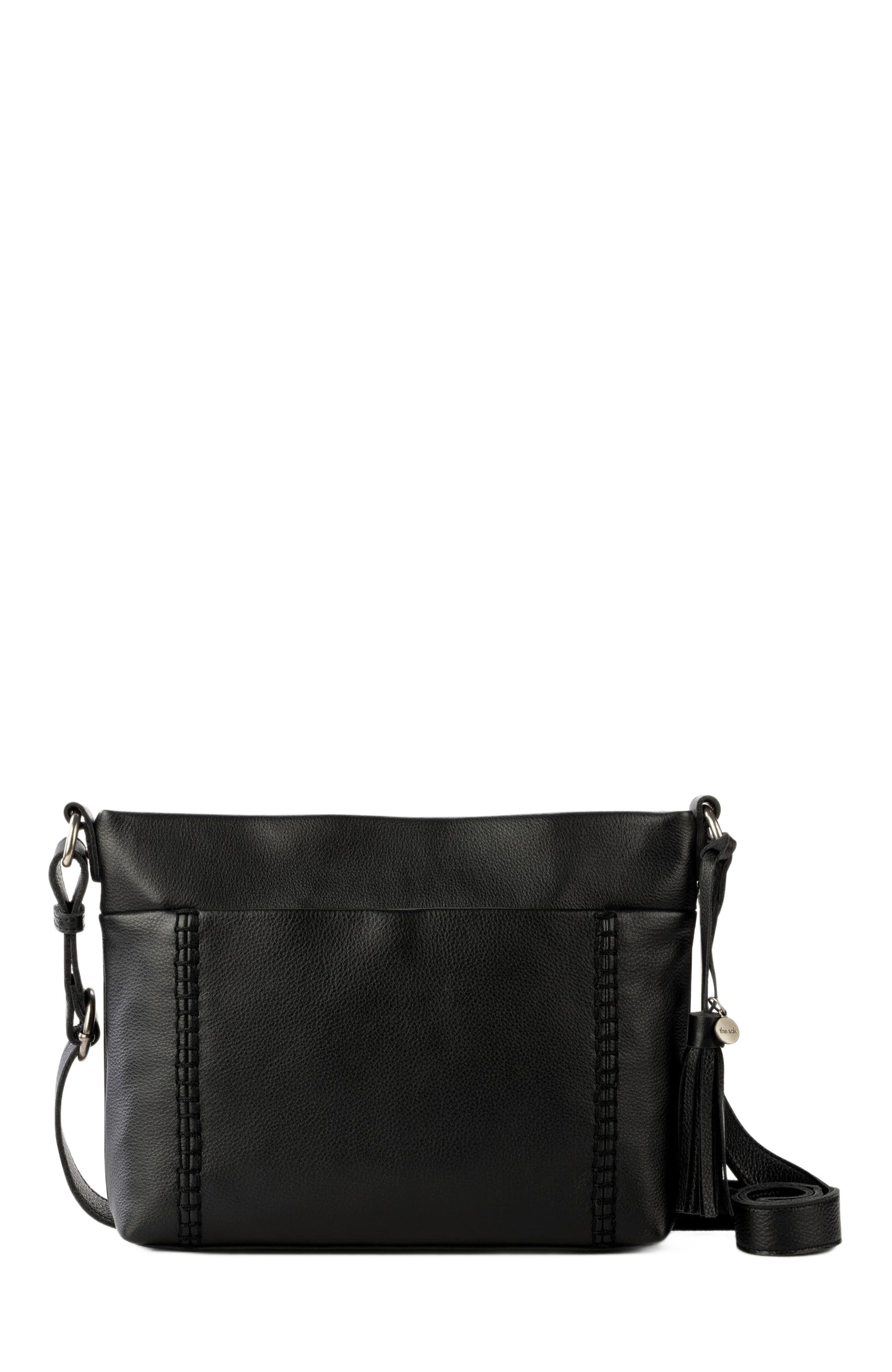 The Sak Melrose Crossbody Leather Bag, Main, color, Black