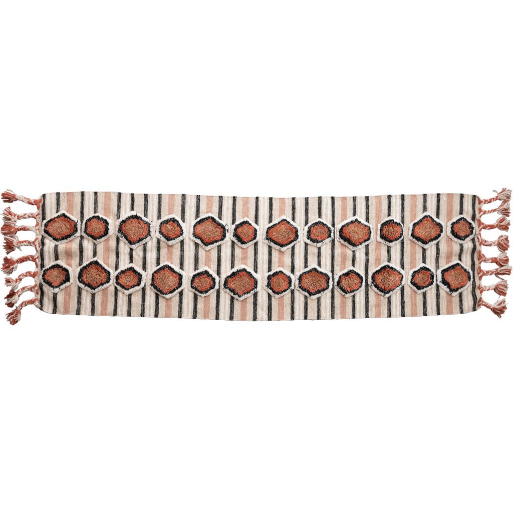 Storied Home Floor Runner With Braided Tassels In Multi