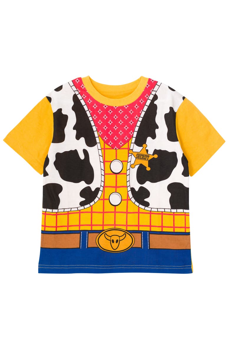 Toy Story Cosplay Short Sleeve T-Shirt, Alternate, color, Woody Yellow
