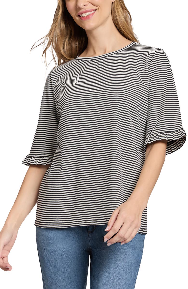 Jones New York Feeder Stripe Top, Main, color, 