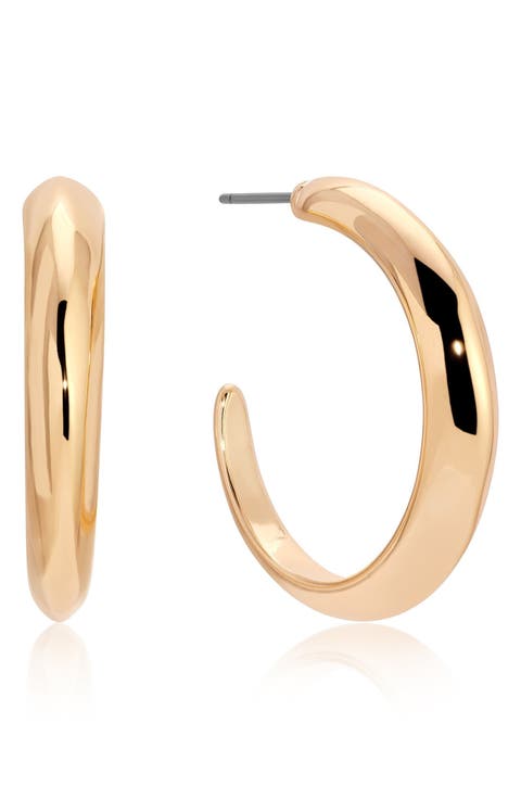 Smooth Hoop Earrings