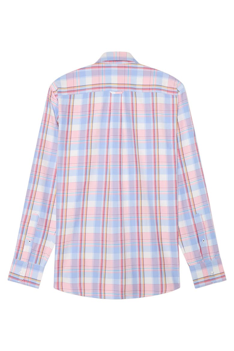 Harrison Button Down Multicolor Plaid Oxford Shirt, Alternate, color, Pink Multi