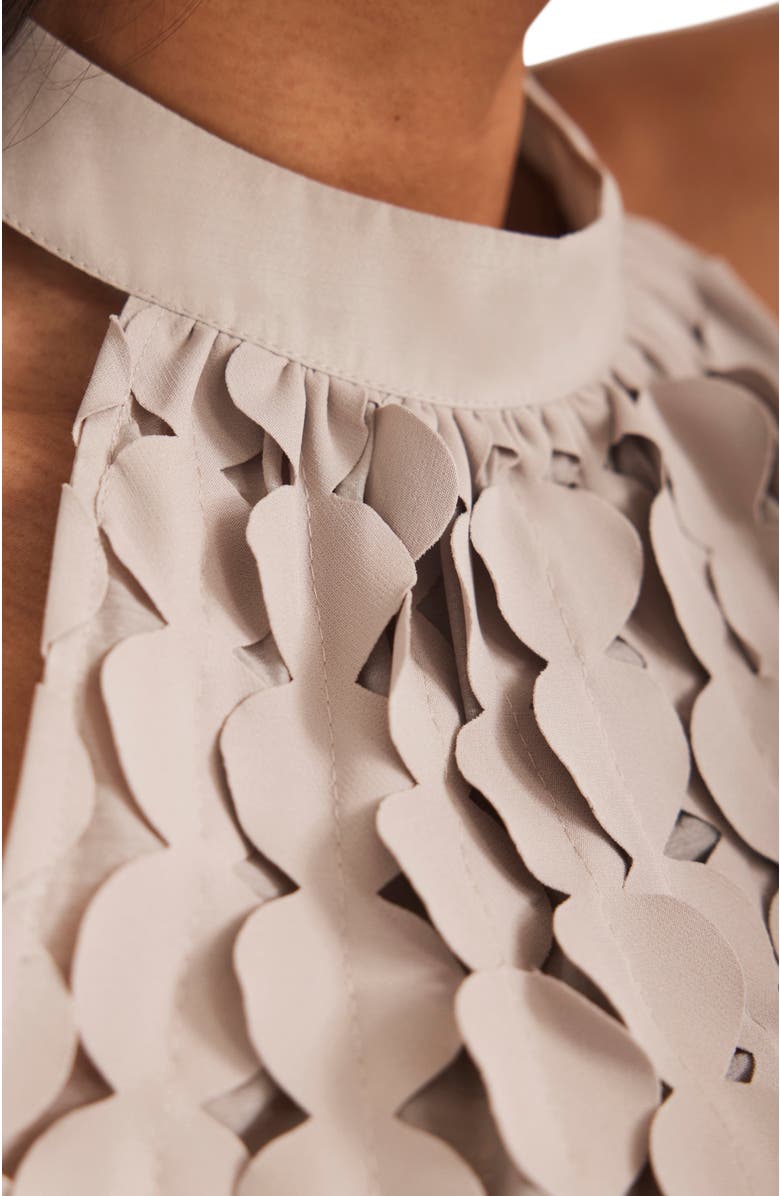 MINT VELVET Neutral Disc Halter Top, Alternate, color, Neutral