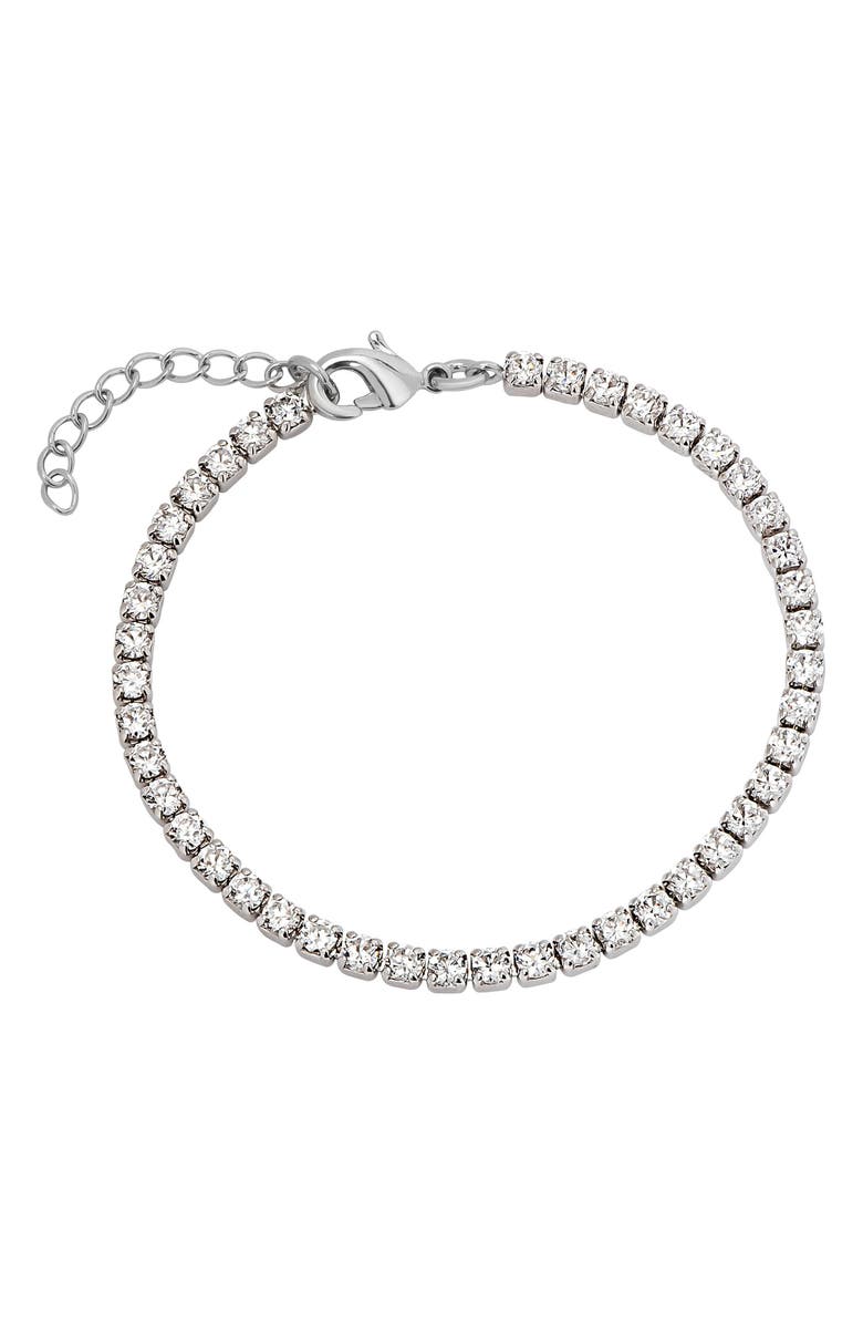 Lily Nily Kids' Cubic Zirconia Tennis Bracelet, Main, color, White