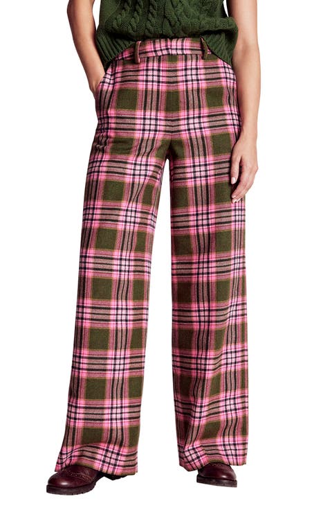 Belgravia Plaid Wide Leg Pants
