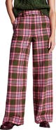 Boden Belgravia Plaid Wide Leg Pants