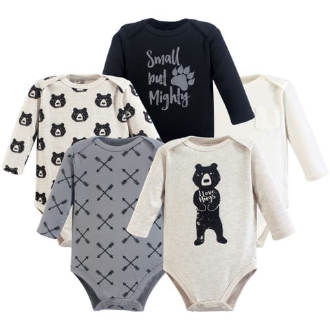 Five-Piece Set of Infant Long-Sleeve Bodysuits