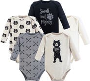 Yoga Sprout Five-Piece Set of Infant Long-Sleeve Bodysuits