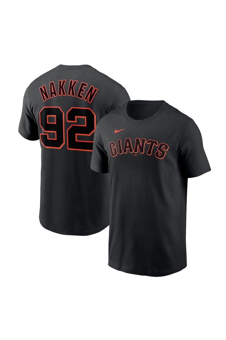 Men's Nike Alyssa Nakken Black San Francisco Giants Name & Number T-Shirt, Main, color, Black