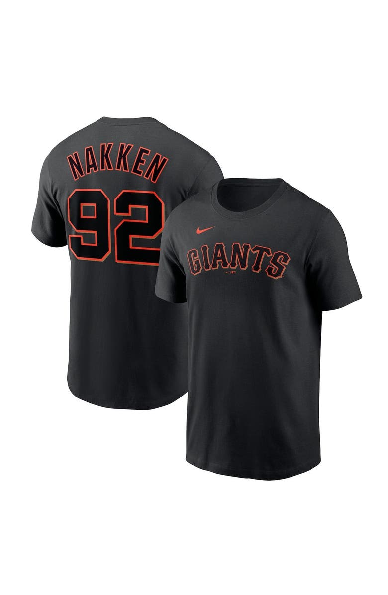 Nike Men's Nike Alyssa Nakken Black San Francisco Giants Name & Number T-Shirt, Main, color, Black