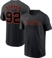 Nike Men's Nike Alyssa Nakken Black San Francisco Giants Name & Number T-Shirt