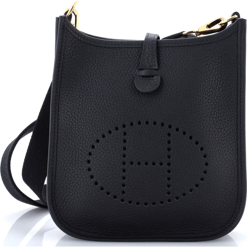 Pre-owned Hermes Hermes Evelyne Bag Gen Iii Clemence Tpm In Black