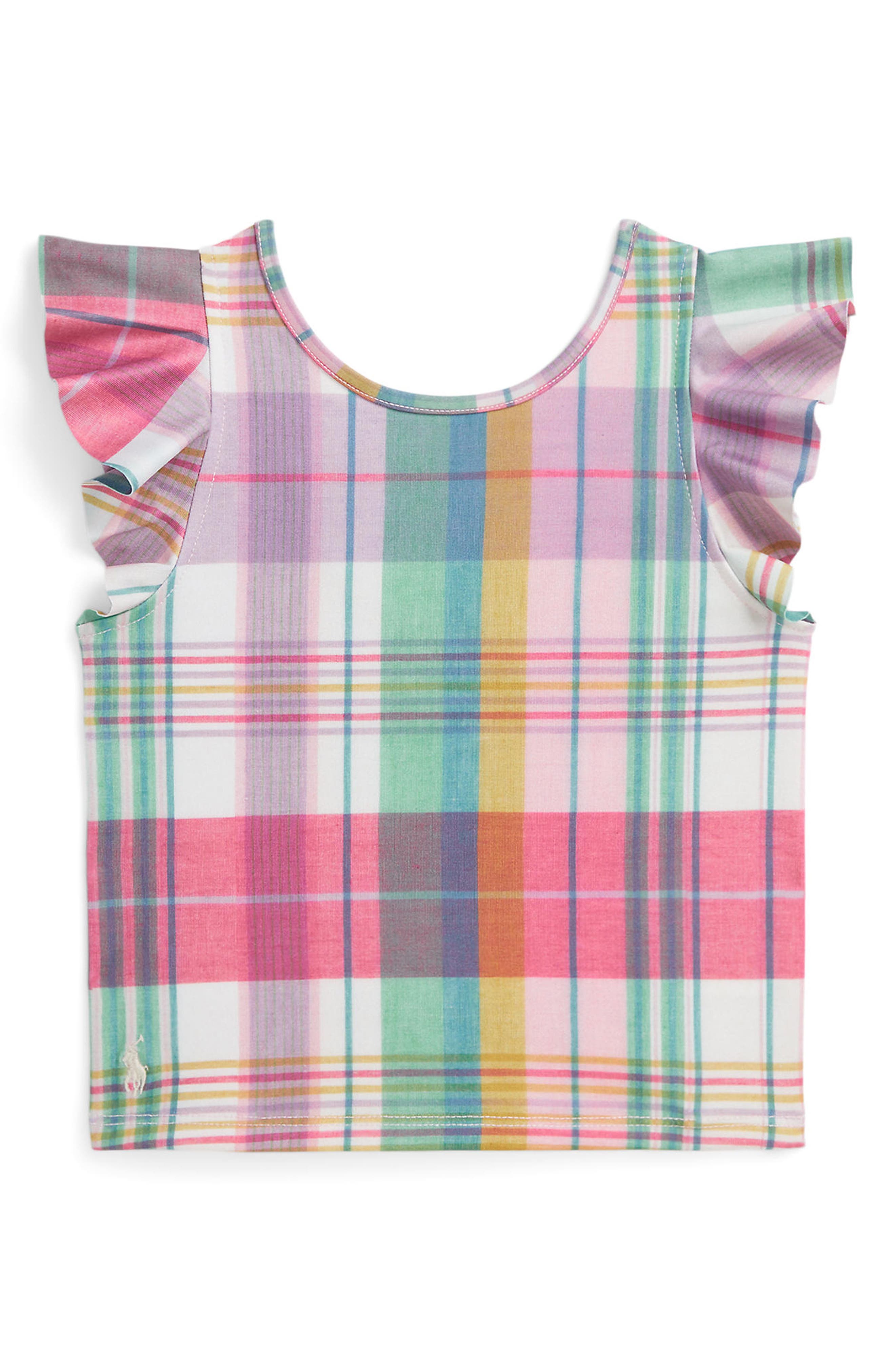 Ralph Lauren Kids' Elite Jersey Ruffle Tank