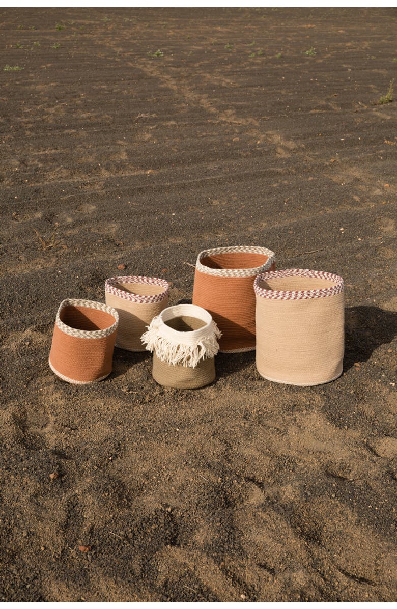 Lorena Canals Nomad basket Susa, Alternate, color, Terracotta