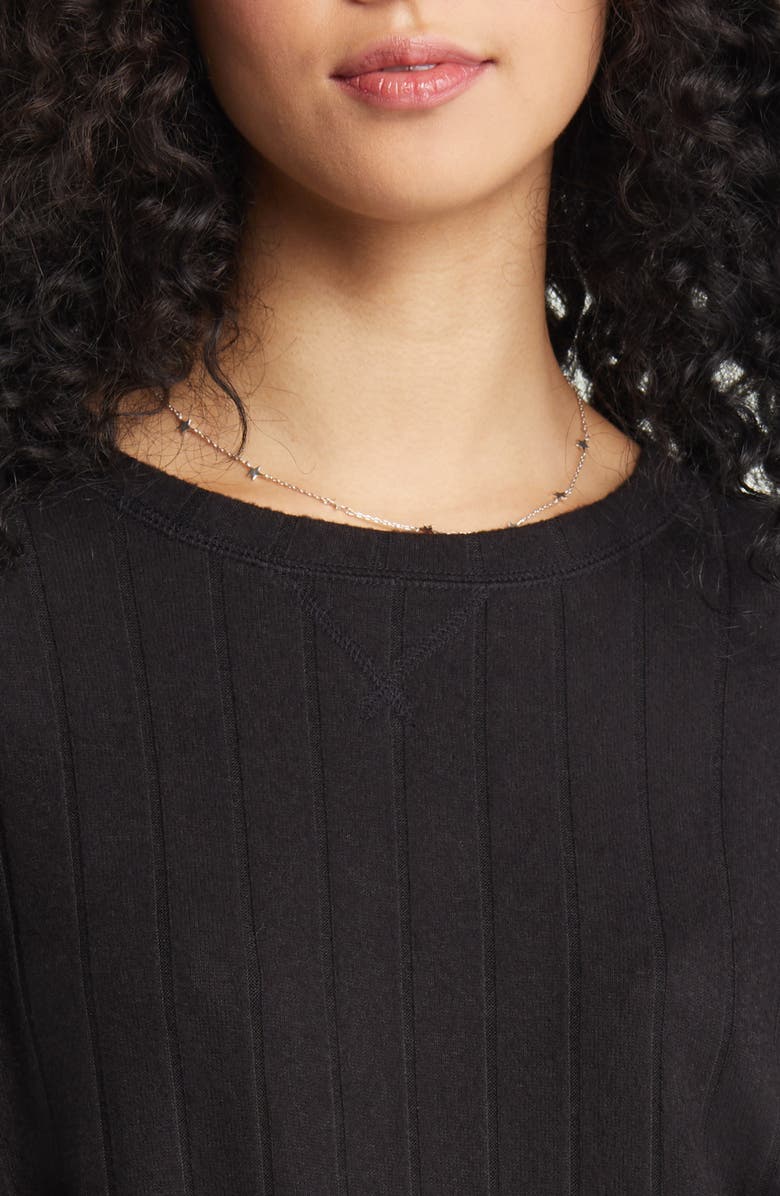 BP. Cozy Rib Oversize Pajama Top, Alternate, color,