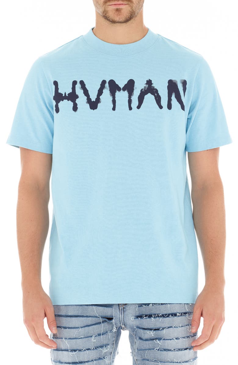 HVMAN Inkblot Graphic T-Shirt, Main, color, Sky