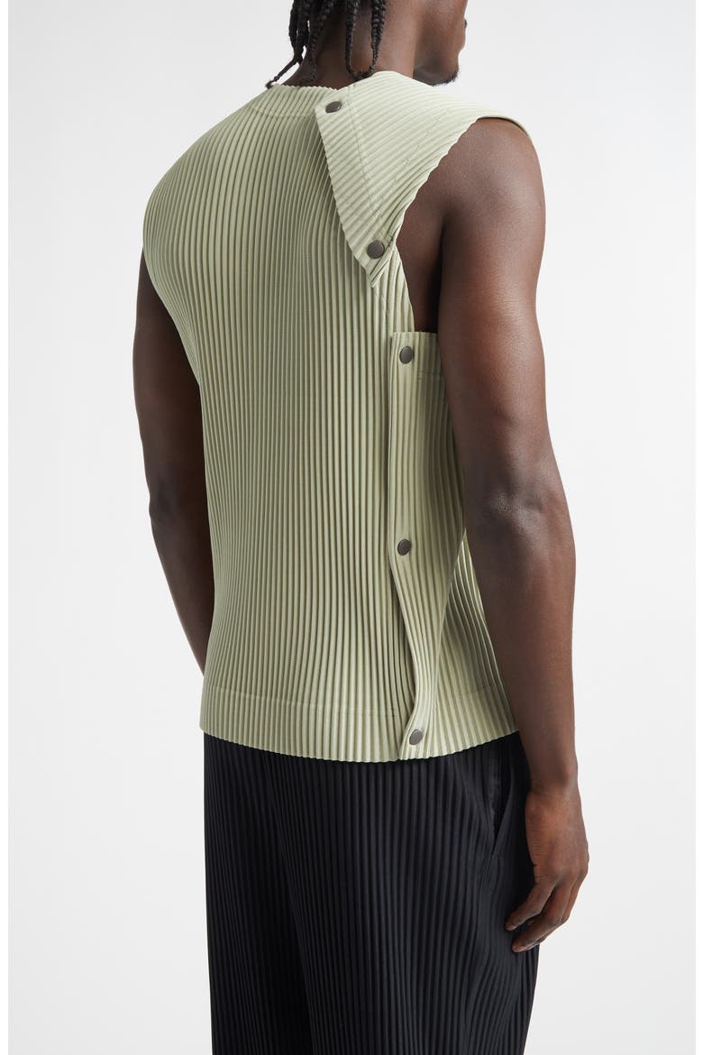 Stone Cloud Pleated Top, Alternate, color, WAVELLITE GREEN