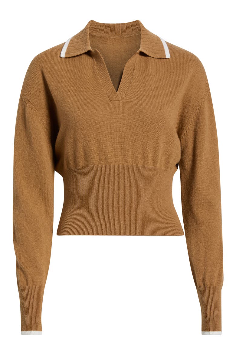 Fallon Wool & Cashmere Sweater, Alternate, color, CAMEL