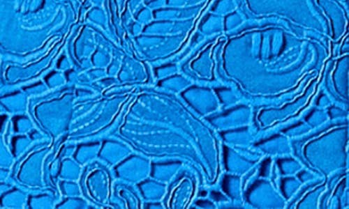 Endless Rose Lace Fit & Flare Godet Skirt In Blue