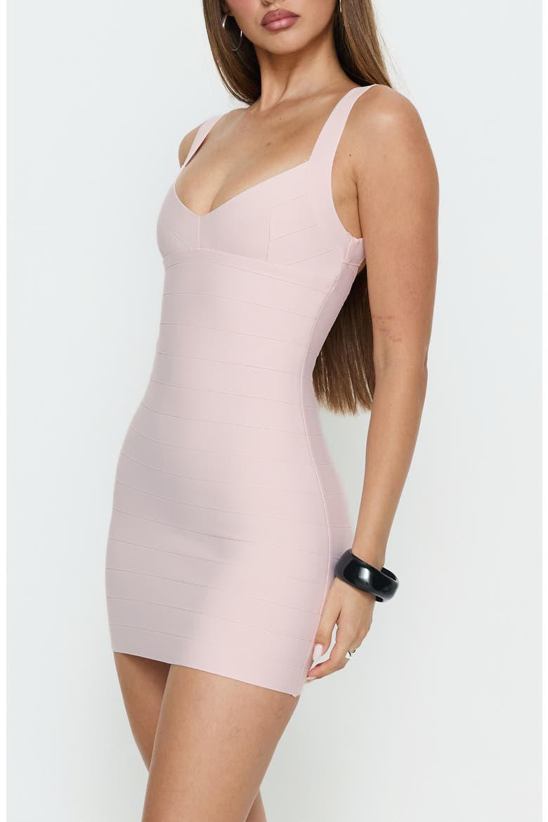 Justina Sleeveless Bandage Minidress, Alternate, color, PASTEL PINK