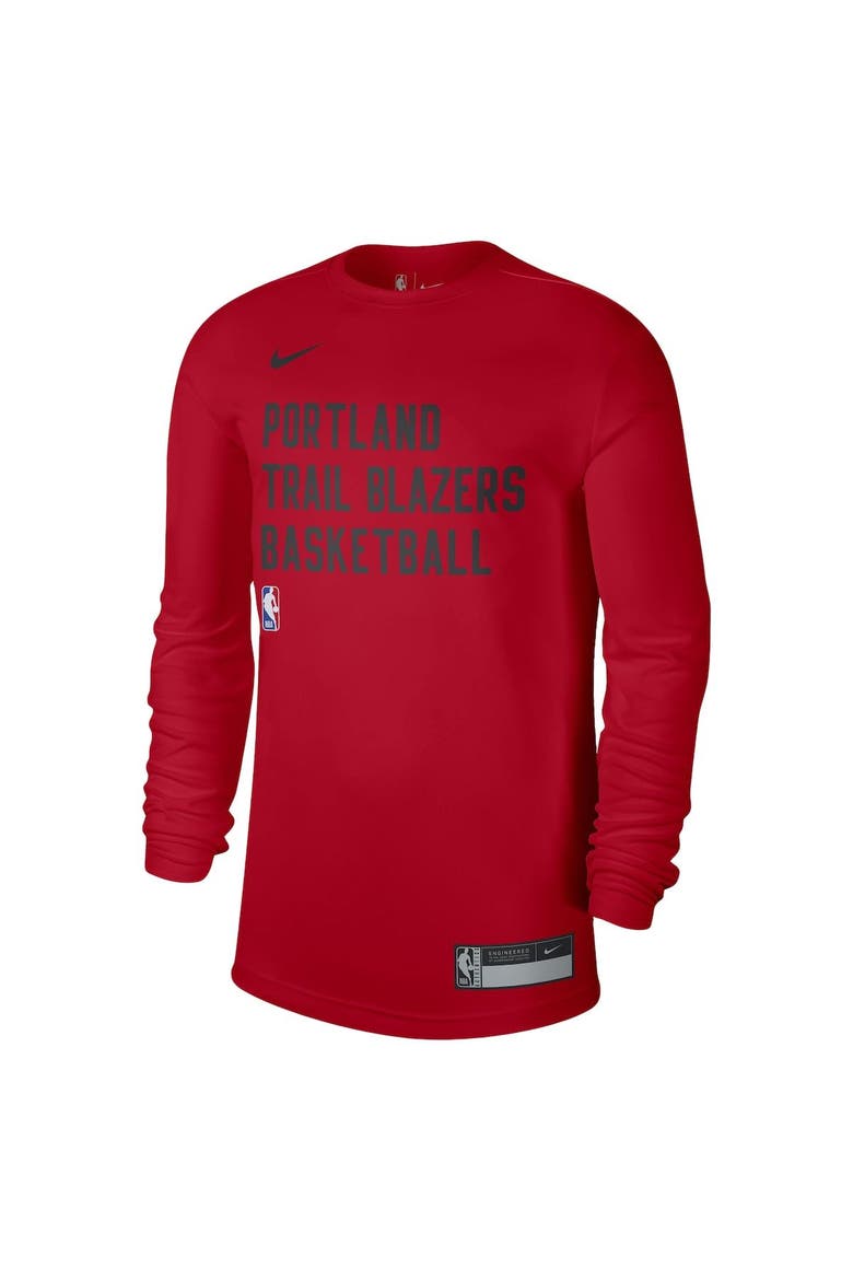 Unisex Nike Red Portland Trail Blazers 2023/24 Legend On-Court Practice Long Sleeve T-Shirt, Alternate, color, Red