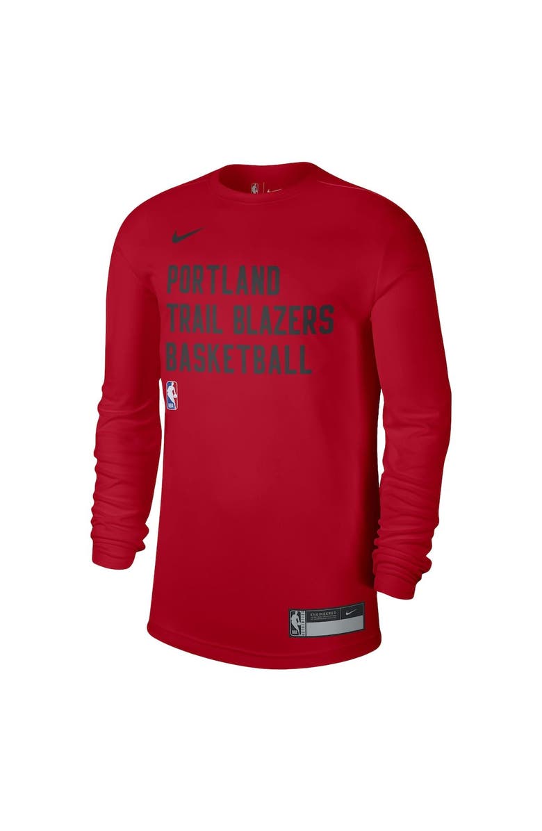 Nike Unisex Nike Red Portland Trail Blazers 2023/24 Legend On-Court Practice Long Sleeve T-Shirt, Alternate, color, Red